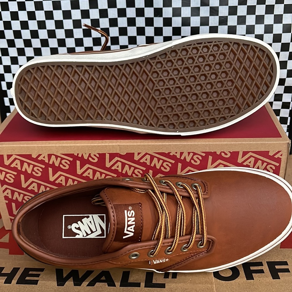 Vans Atwood Leather Brown/Marshmallow Men’s sneakers - Picture 4 of 16